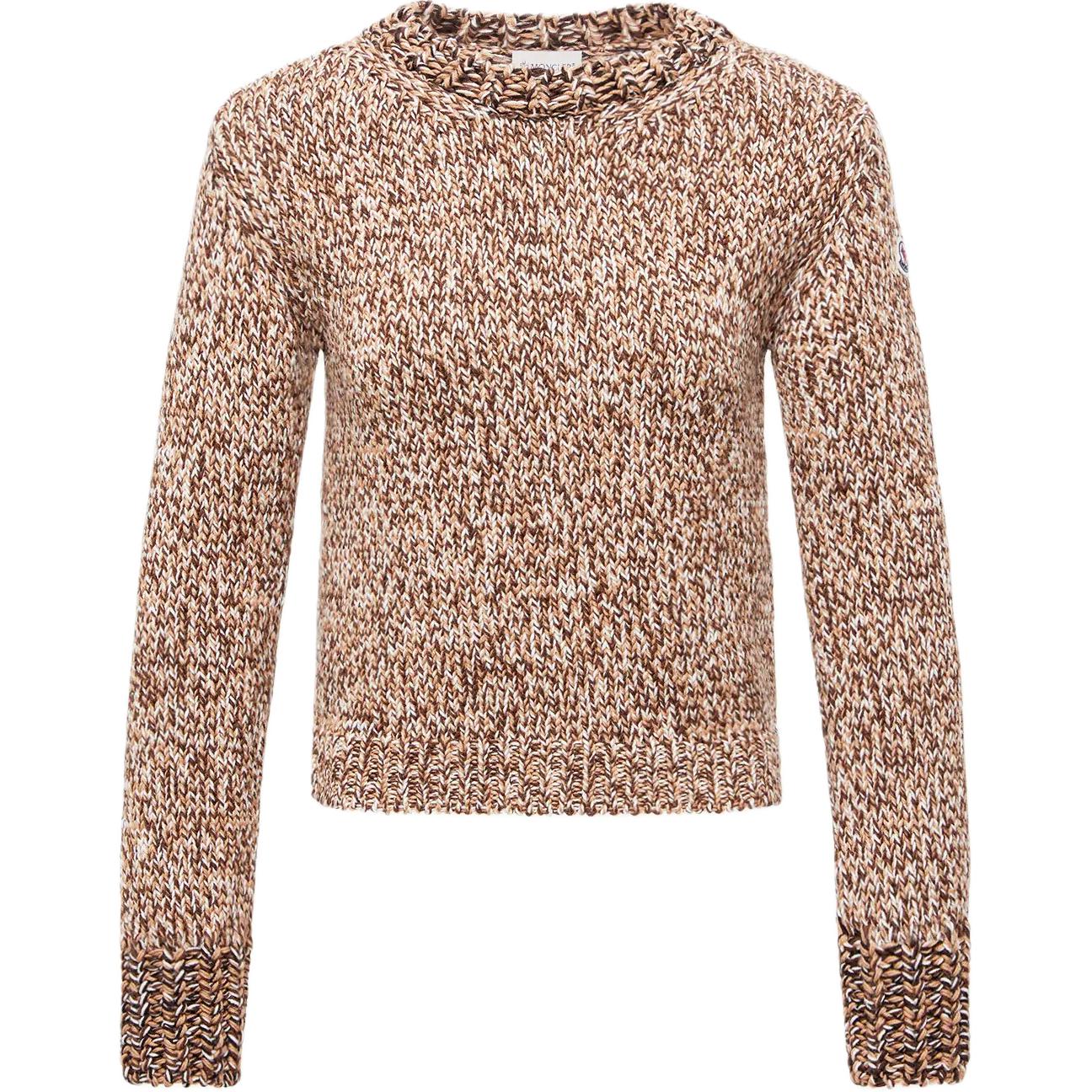 Свитер с круглым вырезом в крапинку Moncler, коричневый
Свитер с круглым вырезом в крапинку Moncler, коричневый