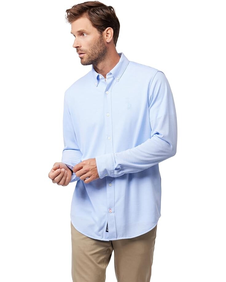Рубашка Psycho Bunny Astor Knit Oxfod Long Sleeve Shirt, цвет Jet Stream
Рубашка Psycho Bunny Astor Knit Oxfod Long Sleeve Shirt, цвет Jet Stream