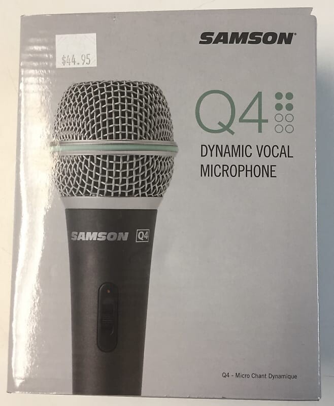 Динамический микрофон Samson Q4 Supercardioid Dynamic Mic
Динамический микрофон Samson Q4 Supercardioid Dynamic Mic