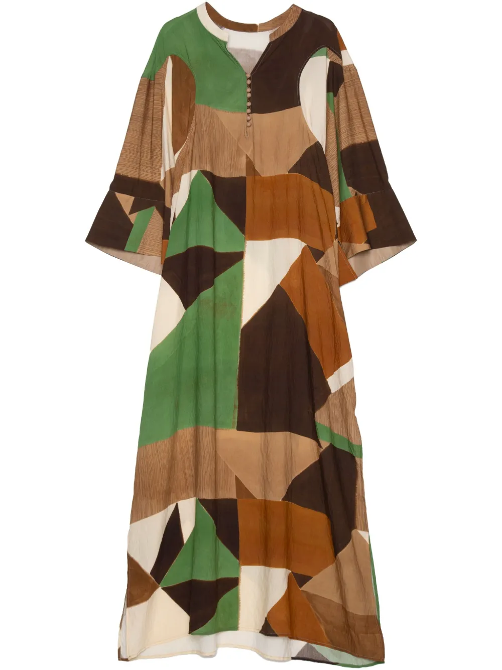 Платье миди с геометричным принтом Muller Of Yoshiokubo, зеленый
Платье миди с геометричным принтом Muller Of Yoshiokubo, зеленый