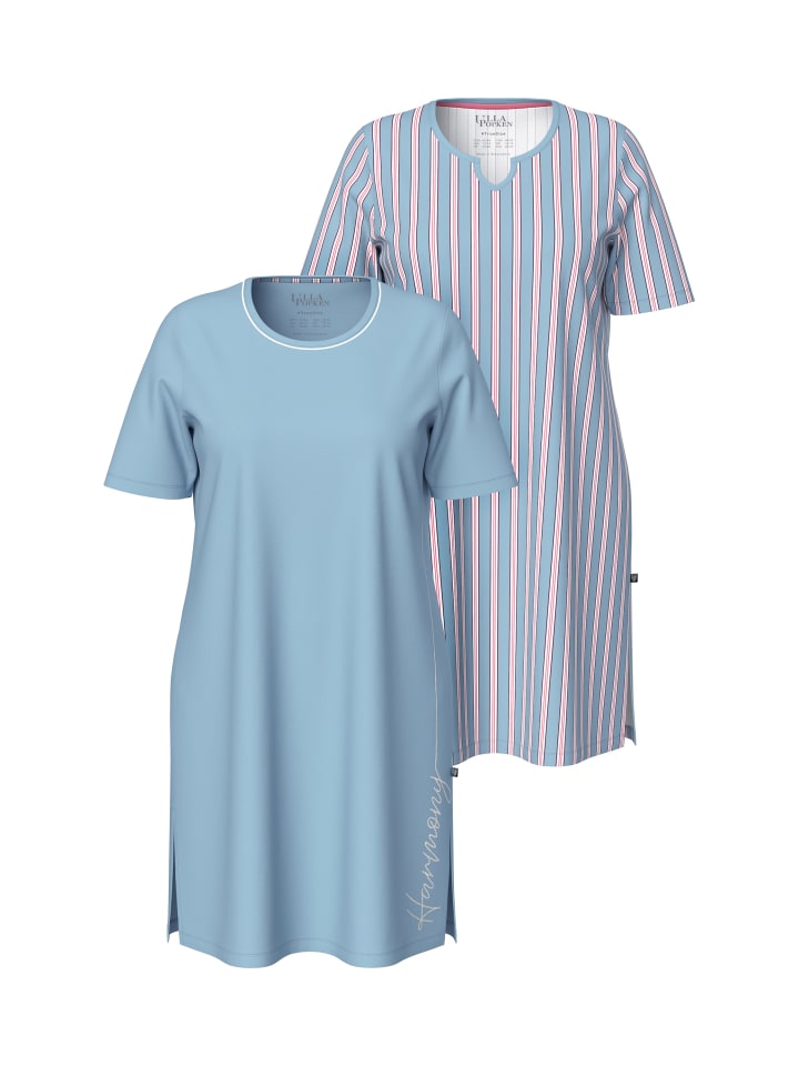 Ночная рубашка серо-голубого цвета Ulla Popken
Ночная рубашка серо-голубого цвета Ulla Popken