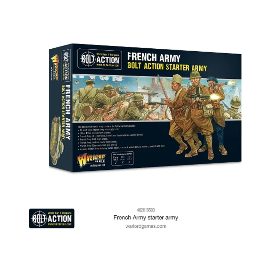 Стартовая армия французской армии, Bolt Action - French - French Army (28mm)
Стартовая армия французской армии, Bolt Action - French - French Army (28mm)