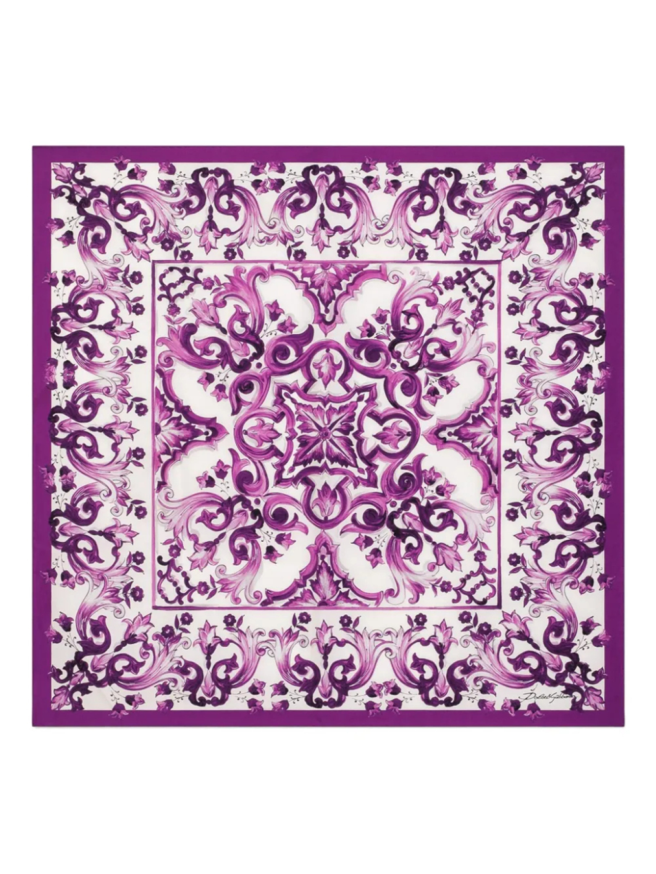 Dolce & Gabbana платок с принтом Majolica, фиолетовый
Dolce & Gabbana платок с принтом Majolica, фиолетовый