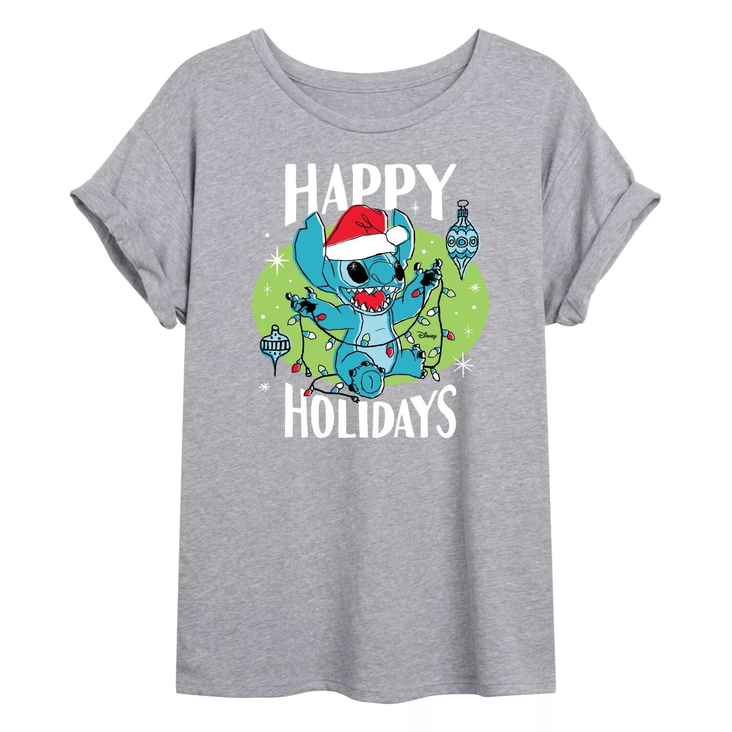 Струящаяся футболка Disney's Lilo & Stitch Junior's Happy Holidays Licensed Character
Струящаяся футболка Disney's Lilo & Stitch Junior's Happy Holidays Licensed Character