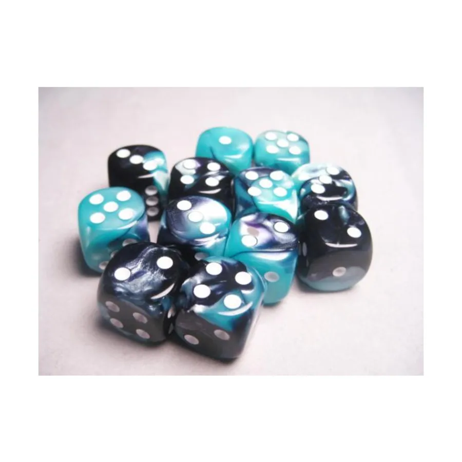 d6 16 мм Черный и ракушка с белым (12), Dice - Gemini - d6 16mm (Chessex)
d6 16 мм Черный и ракушка с белым (12), Dice - Gemini - d6 16mm (Chessex)
