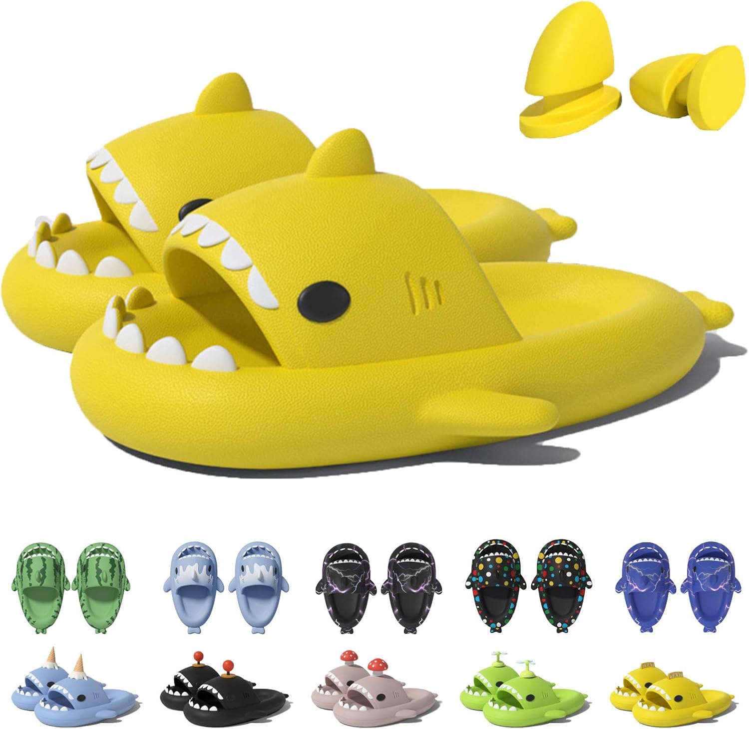 Шлепанцы в форме акулы в рожке мороженого Jfxgjuv, желтый
Шлепанцы в форме акулы в рожке мороженого Jfxgjuv, желтый