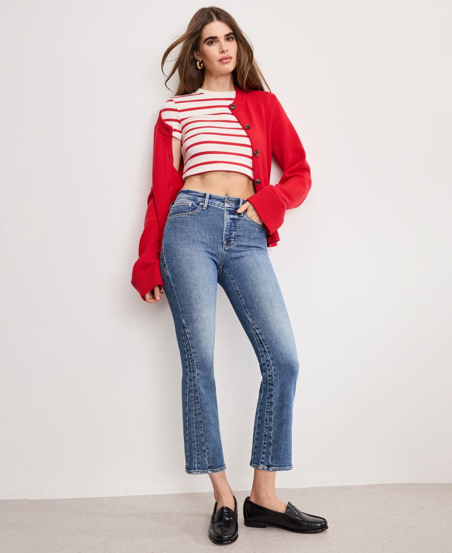 Женские укороченные мини-джинсы Good Legs, стандартные и большие размеры Good American, Indigo917
Женские укороченные мини-джинсы Good Legs, стандартные и большие размеры Good American, Indigo917