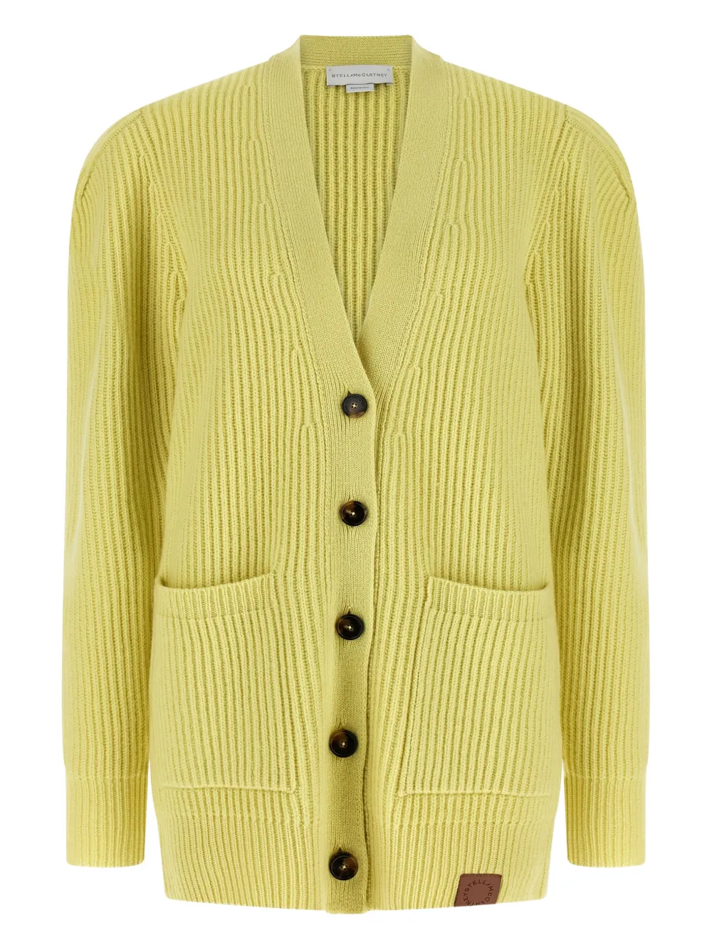 Кардиган с V-образным вырезом и карманами Stella Mccartney, желтый
Кардиган с V-образным вырезом и карманами Stella Mccartney, желтый