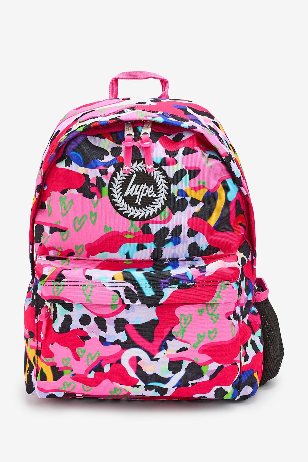 Розовый рюкзак унисекс с разноцветными узорами и значками Hype, розовый
Розовый рюкзак унисекс с разноцветными узорами и значками Hype, розовый
