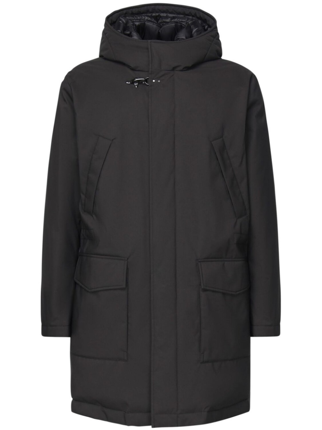 Стеганое пальто с капюшоном Fay, черный
Стеганое пальто с капюшоном Fay, черный
