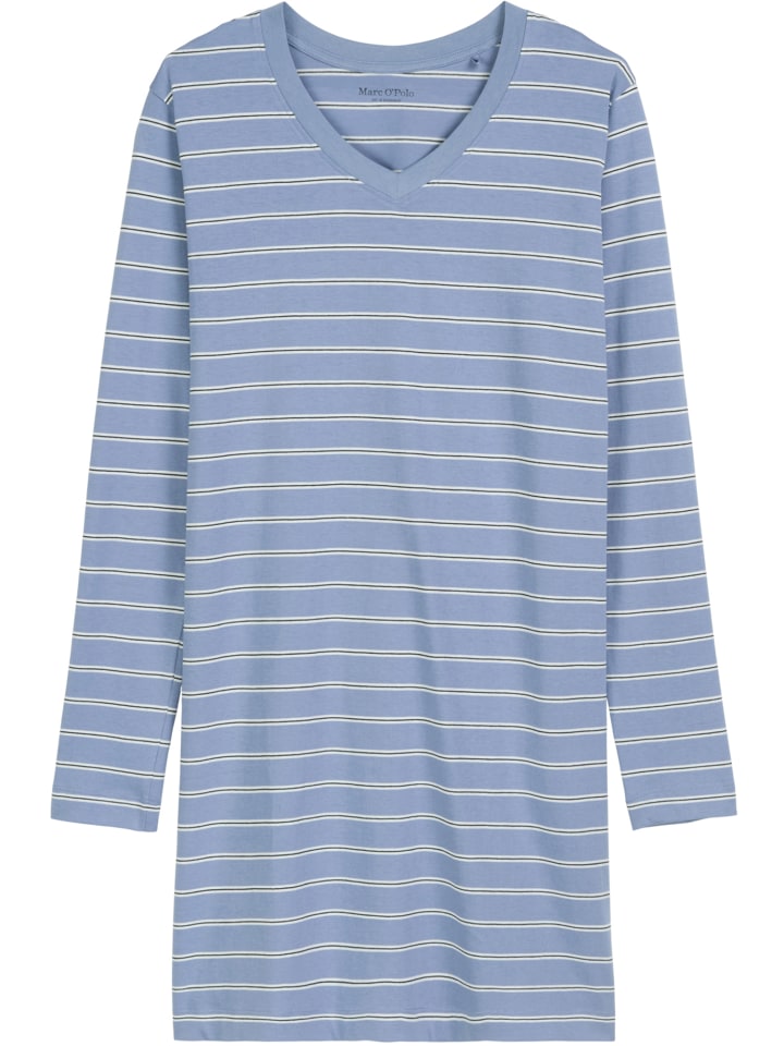 Ночная рубашка Mix N Match Cotton в синюю полоску Marc O'Polo
Ночная рубашка Mix N Match Cotton в синюю полоску Marc O'Polo
