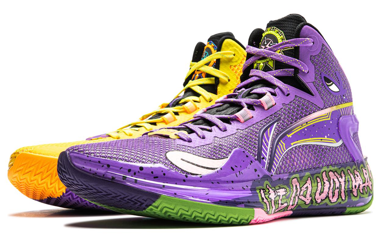 Мужские баскетбольные кроссовки LiNing Liren 4 с амортизацией, противоскользящим и износостойким покрытием, легкой подошвой и хорошим отскоком, средней высоты, фиолетово-желтого цвета
Мужские баскетбольные кроссовки LiNing Liren 4 с амортизацией, противоскользящим и износостойким покрытием, легкой подошвой и хорошим отскоком, средней высоты, фиолетово-желтого цвета