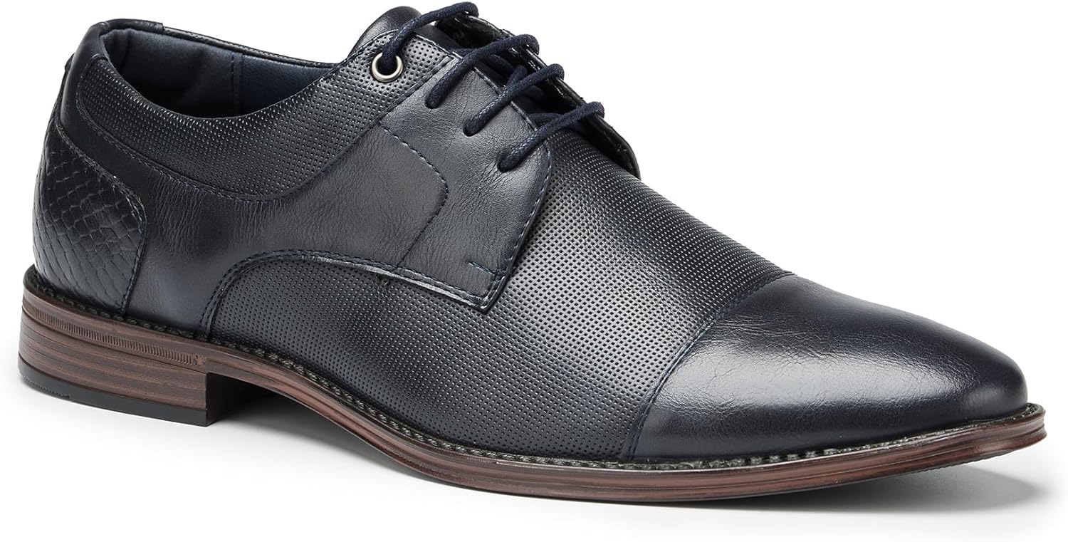 Мужские классические оксфорды с закрытым мыском, искусственная кожа, текстурированный дизайн, шнуровка, деловой стиль Generic, темно-синий
Мужские классические оксфорды с закрытым мыском, искусственная кожа, текстурированный дизайн, шнуровка, деловой стиль Generic, темно-синий