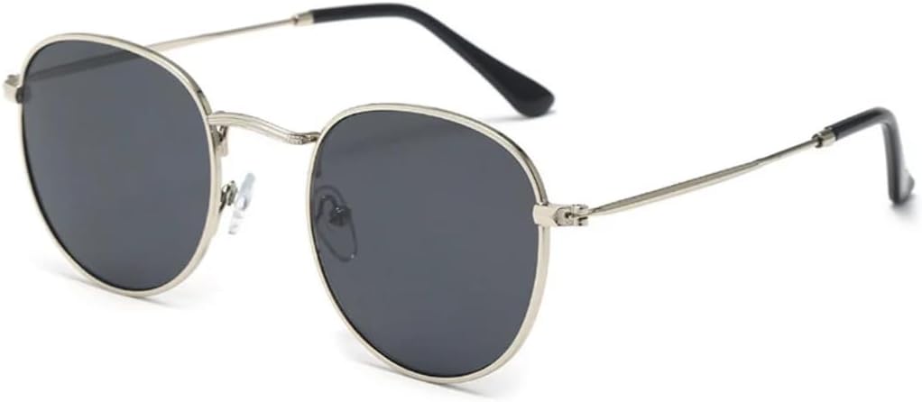 Солнцезащитные очки с защитой от УФ-излучения UV400 | Металлические круглые линзы в стиле панк | Цветные линзы | Для женщин и мужчин | Для занятий спортом на открытом воздухе и вождения DSVIGF, Silver-black
Солнцезащитные очки с защитой от УФ-излучения UV400 | Металлические круглые линзы в стиле панк | Цветные линзы | Для женщин и мужчин | Для занятий спортом на открытом воздухе и вождения DSVIGF, Silver-black