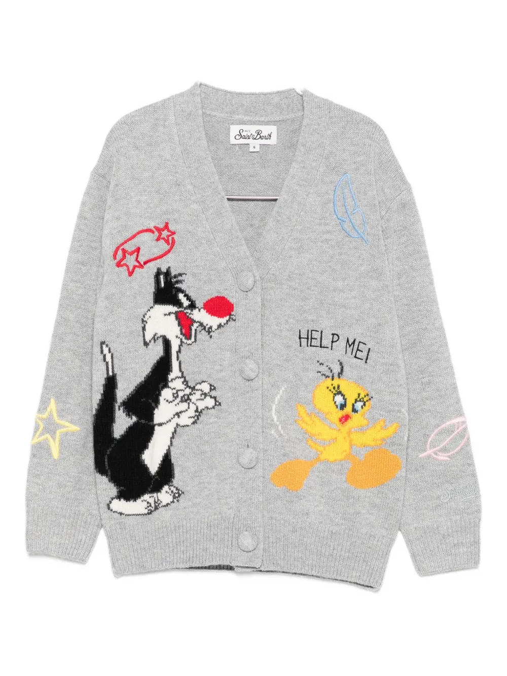 Кардиган с принтом в стиле мультфильма Mc2 Saint Barth Kids, серый
Кардиган с принтом в стиле мультфильма Mc2 Saint Barth Kids, серый