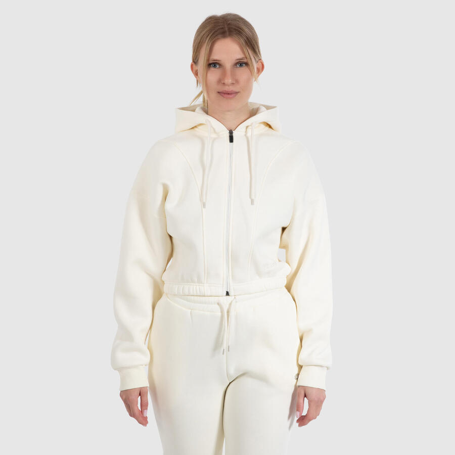 SMILODOX Женская толстовка с капюшоном на молнии Elma Cream
SMILODOX Женская толстовка с капюшоном на молнии Elma Cream