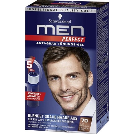Schwarzkopf Anti-Grey Tint Gel Level 2, 70 натуральный темно-коричневый, упаковка, Men Perfect
Schwarzkopf Anti-Grey Tint Gel Level 2, 70 натуральный темно-коричневый, упаковка, Men Perfect