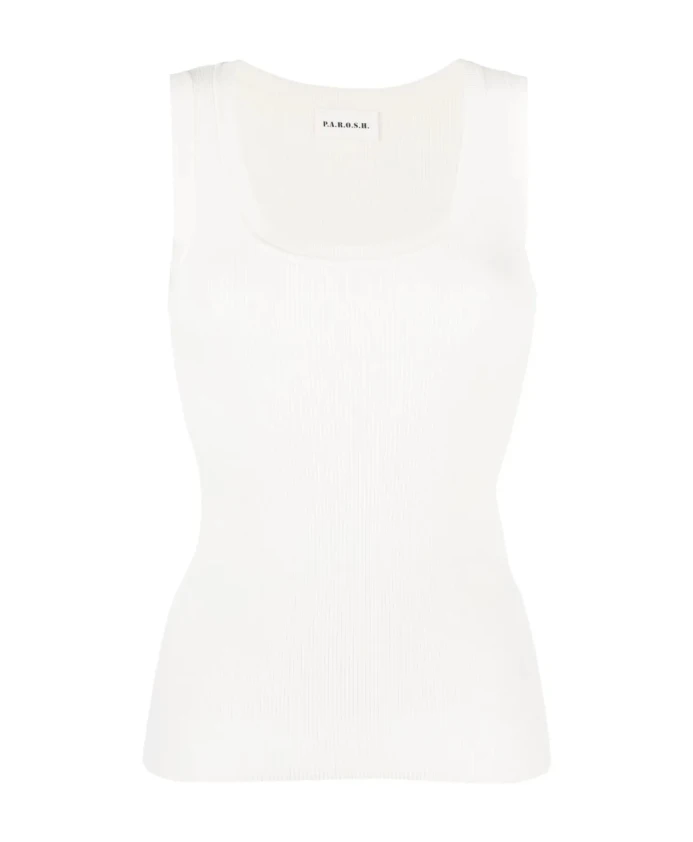 Стильный вязаный топ без рукавов P.A.R.O.S.H., бежевый
Стильный вязаный топ без рукавов P.A.R.O.S.H., бежевый