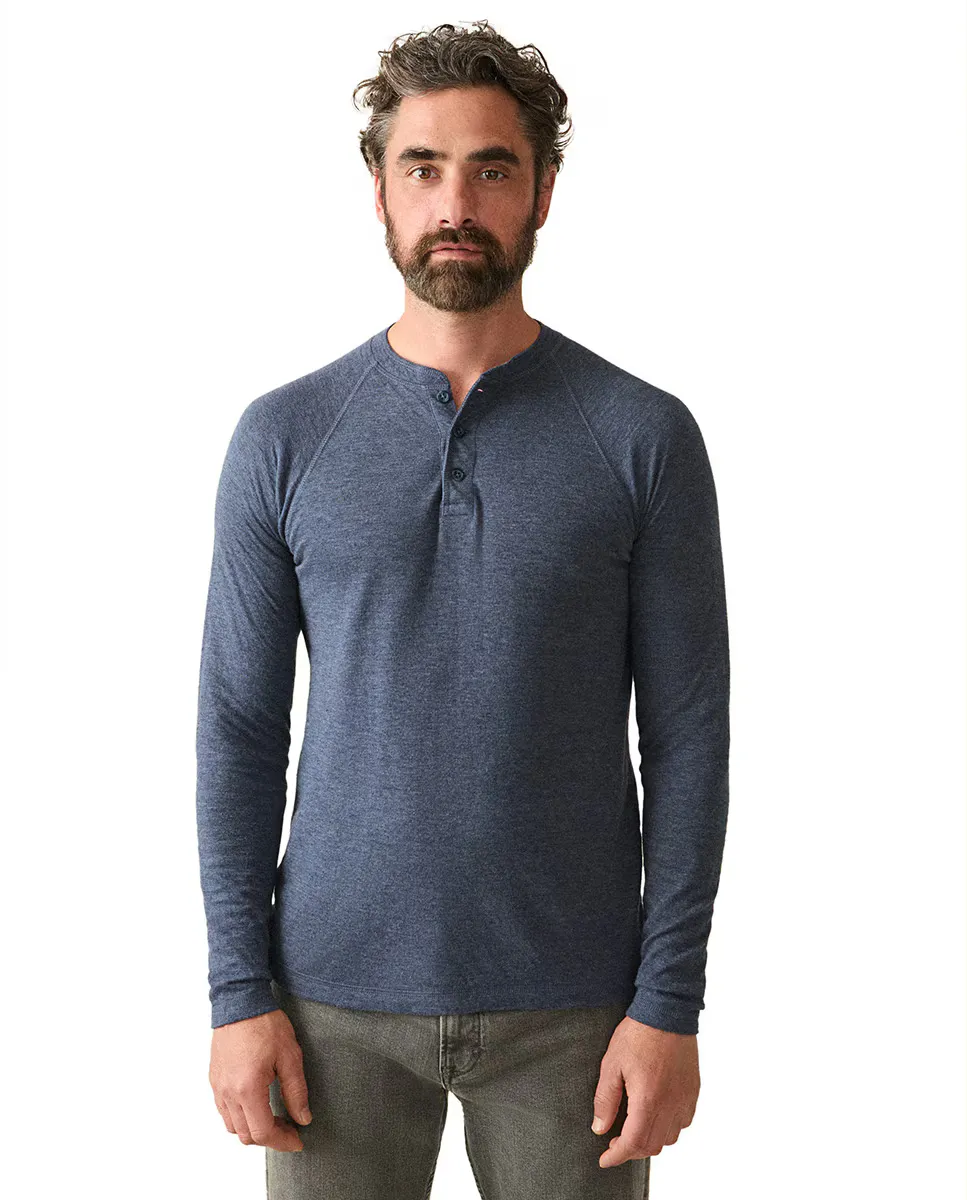 Мужская рубашка Хенли с длинными рукавами Faherty, темно-синий
Мужская рубашка Хенли с длинными рукавами Faherty, темно-синий