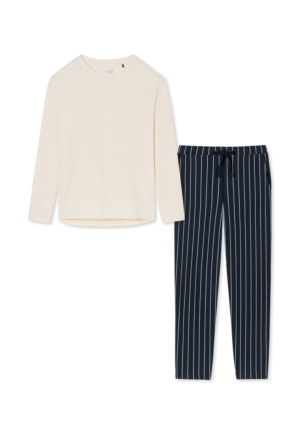 Пижамы из органического хлопка SCHIESSER, цвет Blau Gestreift / Creme 
Пижамы из органического хлопка SCHIESSER, цвет Blau Gestreift / Creme