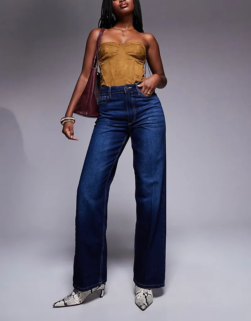 Свободные прямые джинсы темно-синего цвета River Island
Свободные прямые джинсы темно-синего цвета River Island