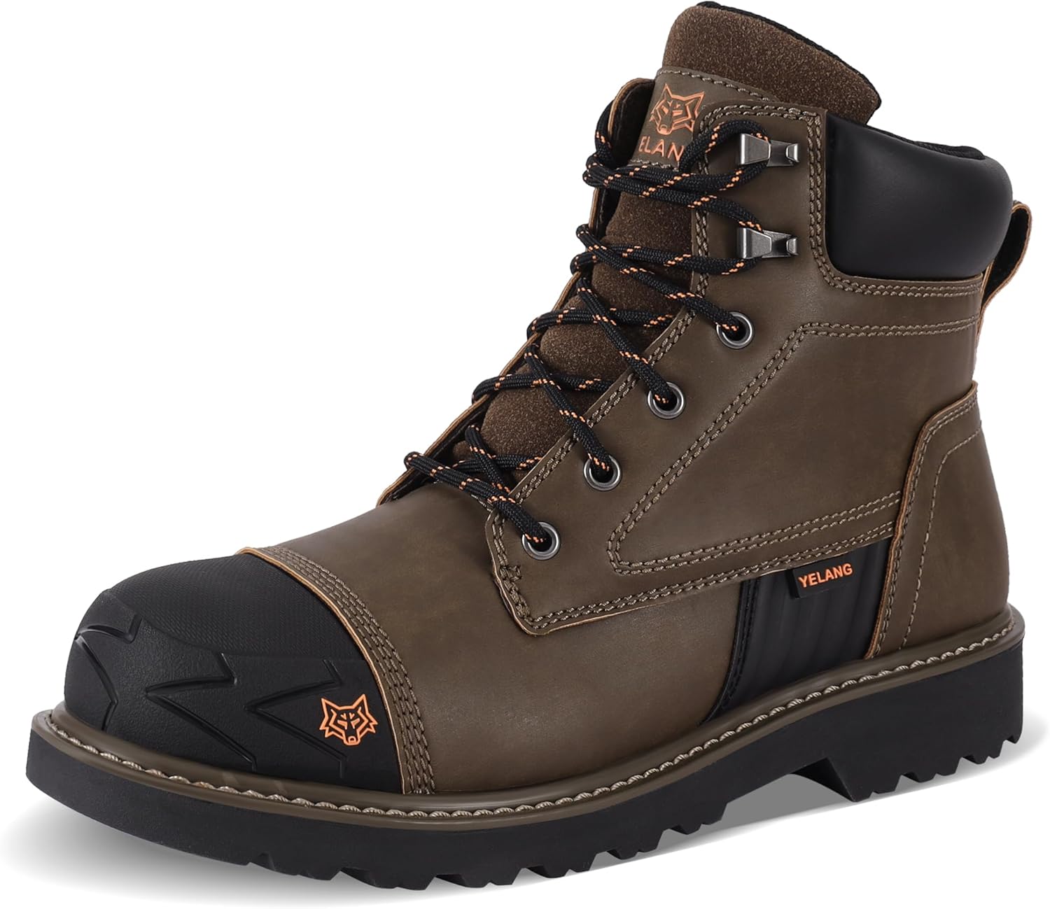 Мужские ботинки Yelang с металлическим носком, противоскользящие, проколоустойчивые утилитарные ботинки высотой 15 см для промышленного строительства и работы на улице, кофейный
Мужские ботинки Yelang с металлическим носком, противоскользящие, проколоустойчивые утилитарные ботинки высотой 15 см для промышленного строительства и работы на улице, кофейный