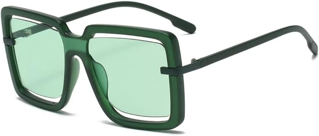 Винтажные женские солнцезащитные очки в крупной оправе с полой внутренней частью, панк-стиль, конфетные оттенки, популярные мужские солнцезащитные очки UV400 TKKTLLT, Green
Винтажные женские солнцезащитные очки в крупной оправе с полой внутренней частью, панк-стиль, конфетные оттенки, популярные мужские солнцезащитные очки UV400 TKKTLLT, Green