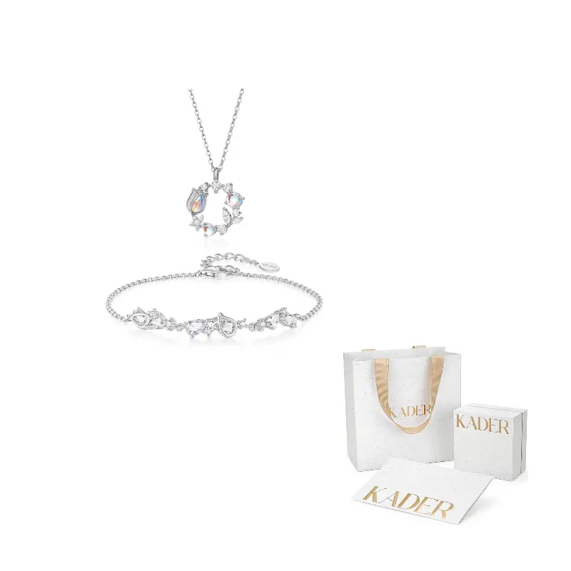 KADER Колье из серебра 925 пробы с кубическим цирконием в романтичном стиле для женщин
KADER Колье из серебра 925 пробы с кубическим цирконием в романтичном стиле для женщин