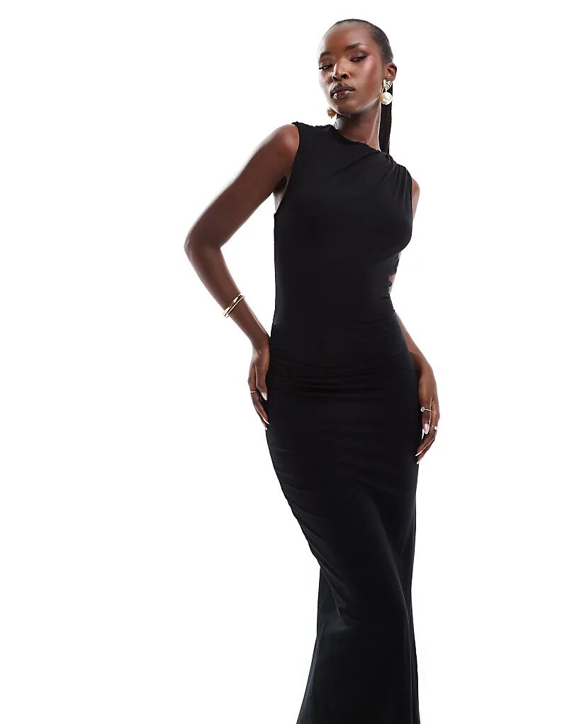 Асимметричное платье миди с высоким воротом и открытой спиной черного цвета ASOS DESIGN
Асимметричное платье миди с высоким воротом и открытой спиной черного цвета ASOS DESIGN