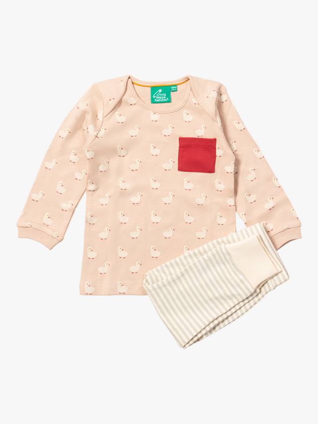 Детский комплект из органического хлопка: принтованная кофточка и полосатые джоггеры Little Green Radicals
Детский комплект из органического хлопка: принтованная кофточка и полосатые джоггеры Little Green Radicals