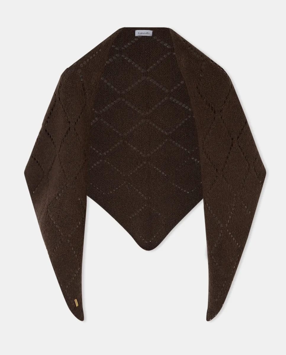Пикообразная шаль с отверстиями Tintoretto, коричневый
Пикообразная шаль с отверстиями Tintoretto, коричневый