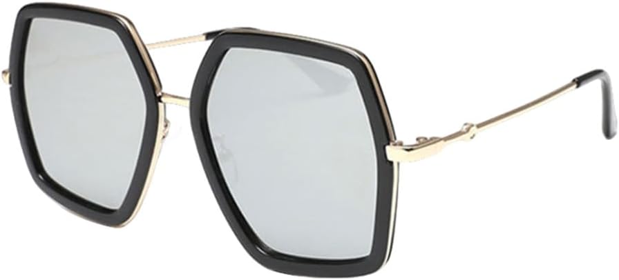 Модные большие квадратные солнцезащитные очки для женщин и мужчин, винтажные, в крупной оправе, ретро, трендовые солнцезащитные очки с защитой от УФ-излучения UV400 MTZJH, Black Silver
Модные большие квадратные солнцезащитные очки для женщин и мужчин, винтажные, в крупной оправе, ретро, трендовые солнцезащитные очки с защитой от УФ-излучения UV400 MTZJH, Black Silver