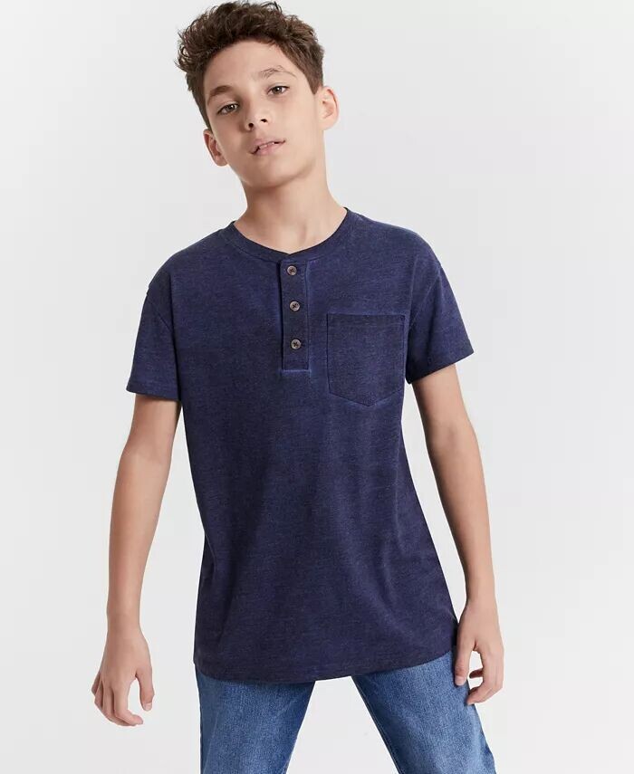 Однотонная потертая футболка Henley для маленьких и больших мальчиков Epic Threads, серый
Однотонная потертая футболка Henley для маленьких и больших мальчиков Epic Threads, серый