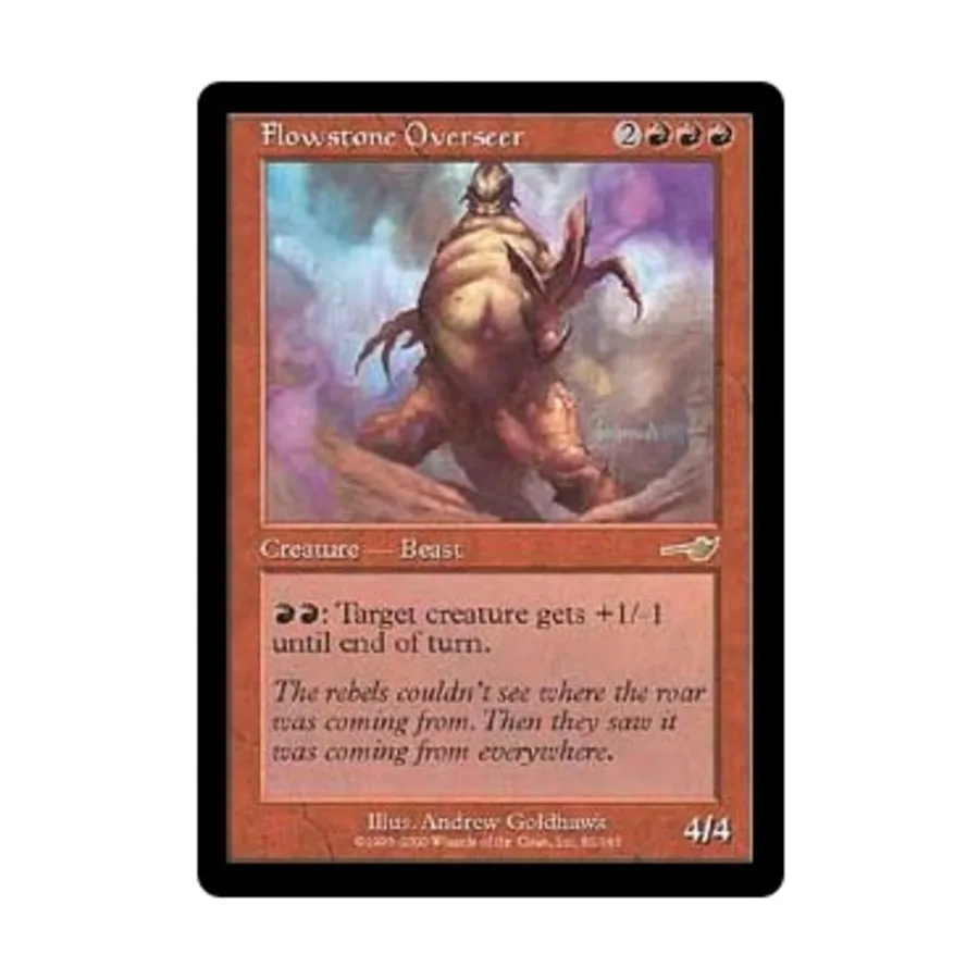 CCG Надзиратель Flowstone (клавиша R), MTG - Nemesis
CCG Надзиратель Flowstone (клавиша R), MTG - Nemesis