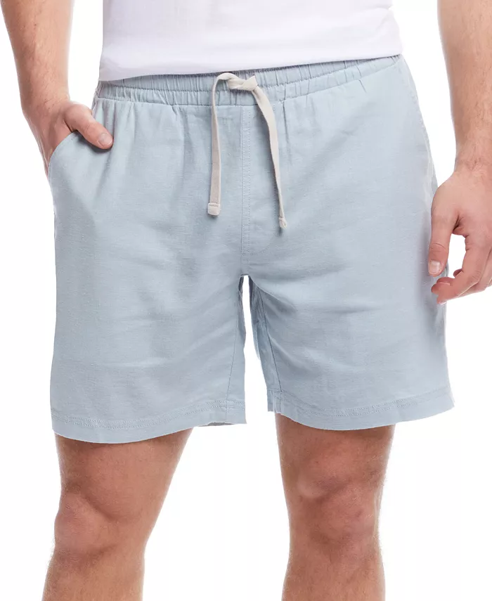 Мужские шорты с завязками из смесового льна Weatherproof Vintage, синий 
Мужские шорты с завязками из смесового льна Weatherproof Vintage, синий