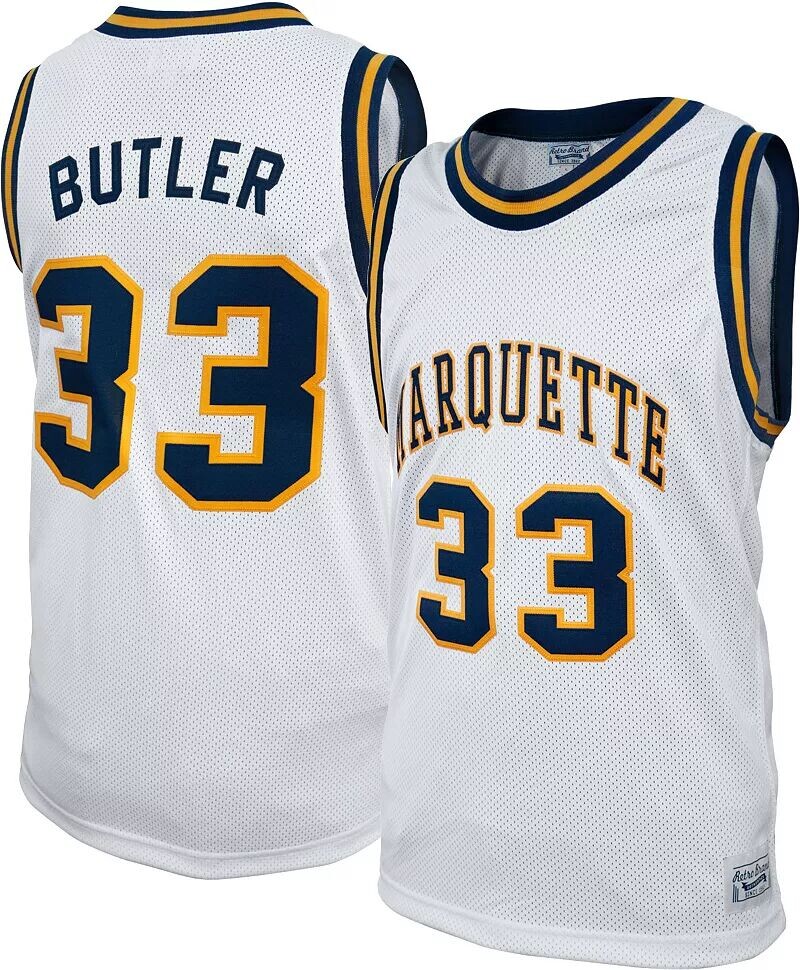 Мужская Retro Brand Баскетбольная майка Marquette Golden Eagles Джимми Батлера № 33, белая реплика
Мужская Retro Brand Баскетбольная майка Marquette Golden Eagles Джимми Батлера № 33, белая реплика