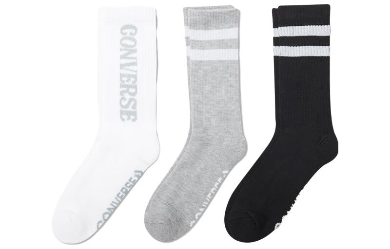 Носки до колена унисекс Converse, цвет 3 packs (white + gray + black) 
Носки до колена унисекс Converse, цвет 3 packs (white + gray + black)