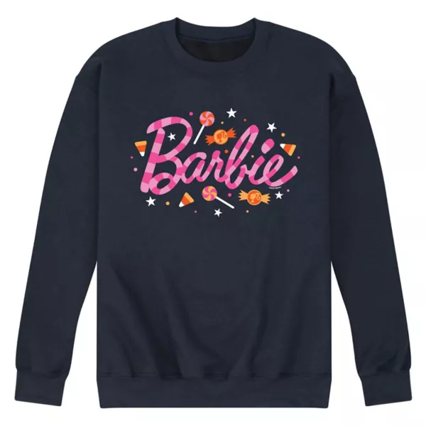 Мужская толстовка с графическим логотипом Барби на Хэллоуин Licensed Character, синий 
Мужская толстовка с графическим логотипом Барби на Хэллоуин Licensed Character, синий