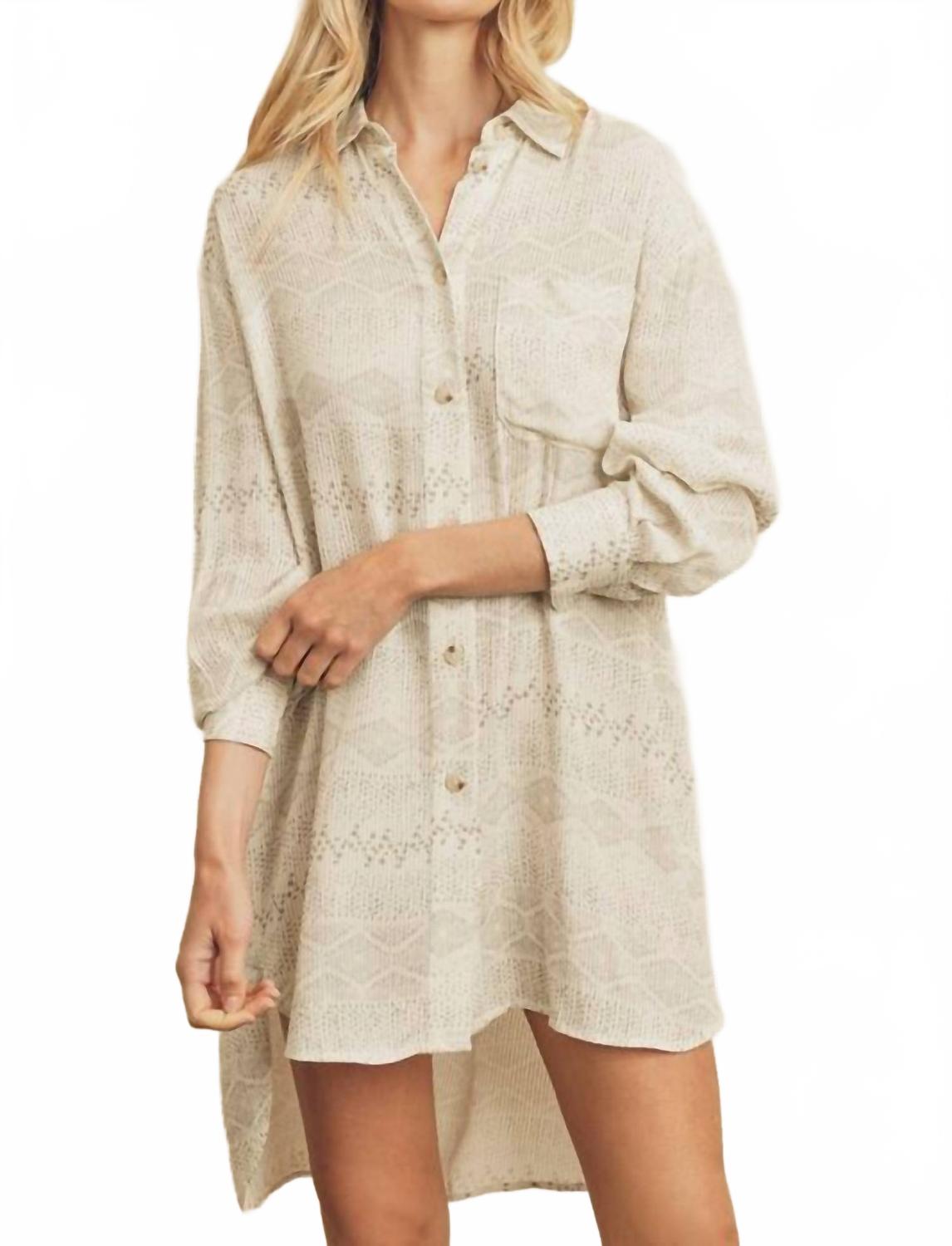 Барселона Принтованная Рубашка-платье В Цвете Айвори DRESS FORUM, слоновая кость
Барселона Принтованная Рубашка-платье В Цвете Айвори DRESS FORUM, слоновая кость