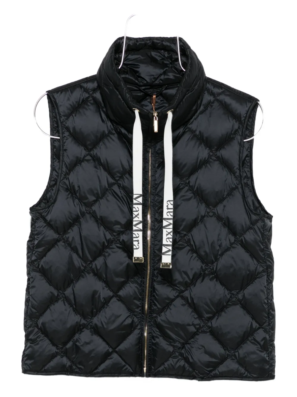 Стеганый жилет на молнии Max Mara, черный
Стеганый жилет на молнии Max Mara, черный