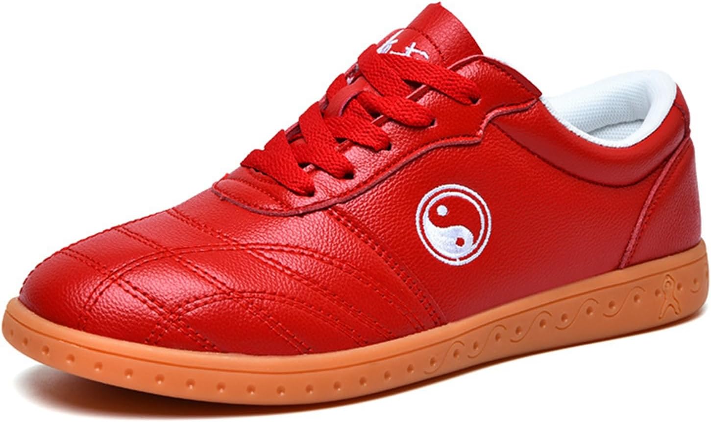 Кожаные дышащие удобные туфли для Тай Чи и Кунг Фу DHAEY с плоской подошвой, обувь для боевых искусств, китайское ушу, тренажер Шаолинь, кроссовки для тренировок для мужчин и женщин (Цвет: красный, Размер: 11 женский / 9,5 мужской)
Кожаные дышащие удобные туфли для Тай Чи и Кунг Фу DHAEY с плоской подошвой, обувь для боевых искусств, китайское ушу, тренажер Шаолинь, кроссовки для тренировок для мужчин и женщин (Цвет: красный, Размер: 11 женский / 9,5 мужской)