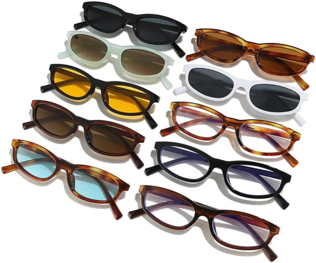 Солнцезащитные очки для мужчин и женщин - защита UV400 - маленькие, «кошачий глаз», желто-синие, для занятий спортом на открытом воздухе и вождения DSVIGF, White Grey
Солнцезащитные очки для мужчин и женщин - защита UV400 - маленькие, «кошачий глаз», желто-синие, для занятий спортом на открытом воздухе и вождения DSVIGF, White Grey