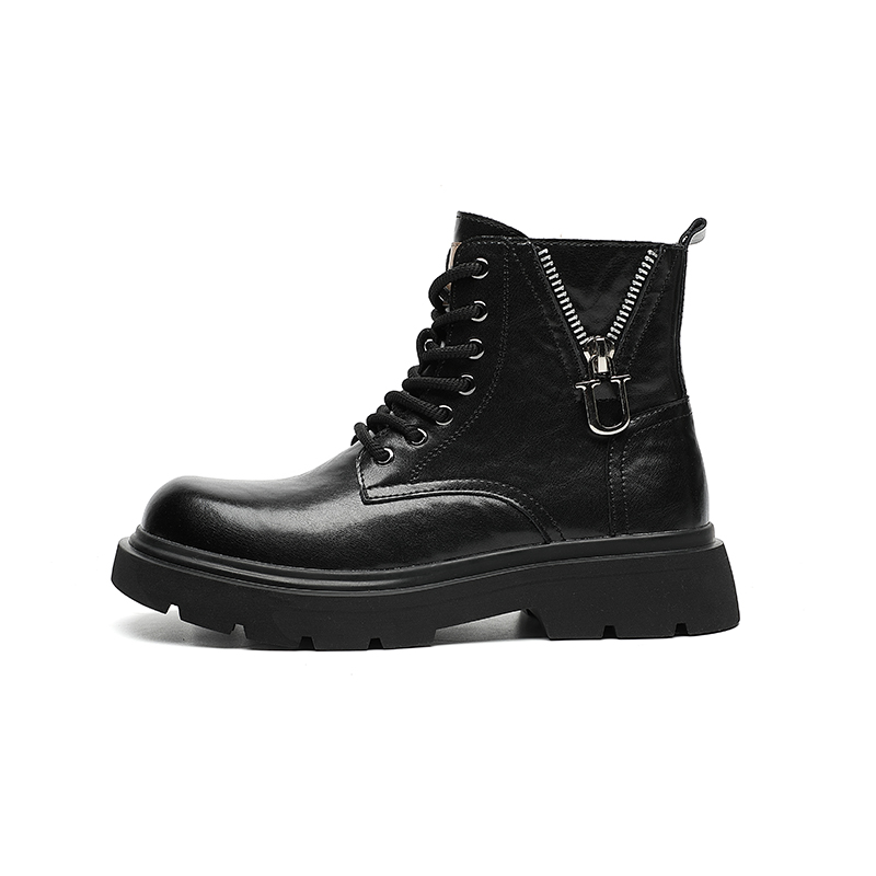 Mo Xu Ботинки Martin мужские, черно-коричневые 
Mo Xu Ботинки Martin мужские, черно-коричневые