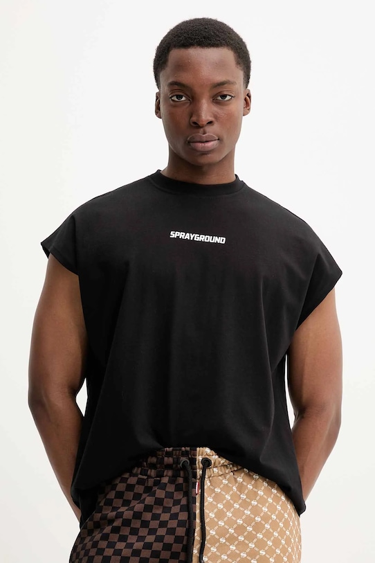 Хлопковая футболка Sprayground, черный
Хлопковая футболка Sprayground, черный