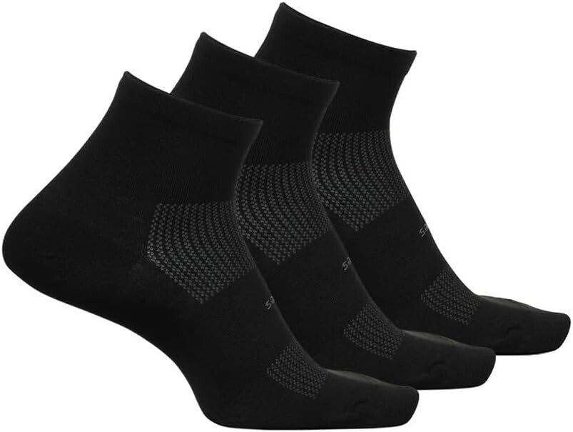 Высокопроизводительный сверхлегкий комплект из 3 пар четверти Feetures, черный
Высокопроизводительный сверхлегкий комплект из 3 пар четверти Feetures, черный