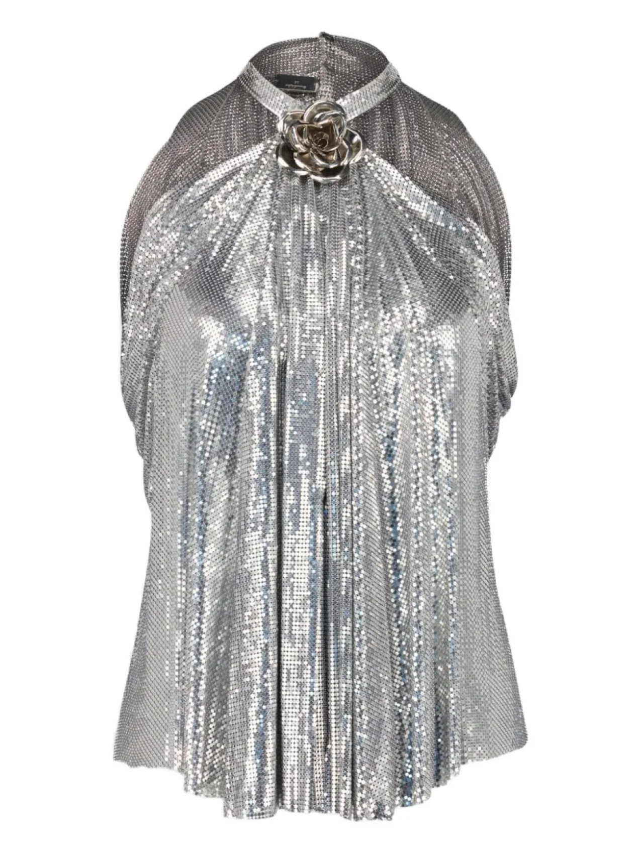 Топ с цветочным узором Rabanne, серебряный
Топ с цветочным узором Rabanne, серебряный