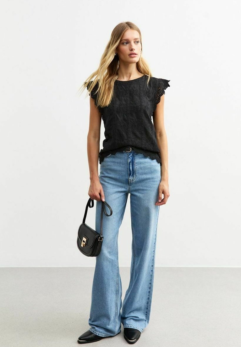 Базовая футболка New Look, черный 
Базовая футболка New Look, черный