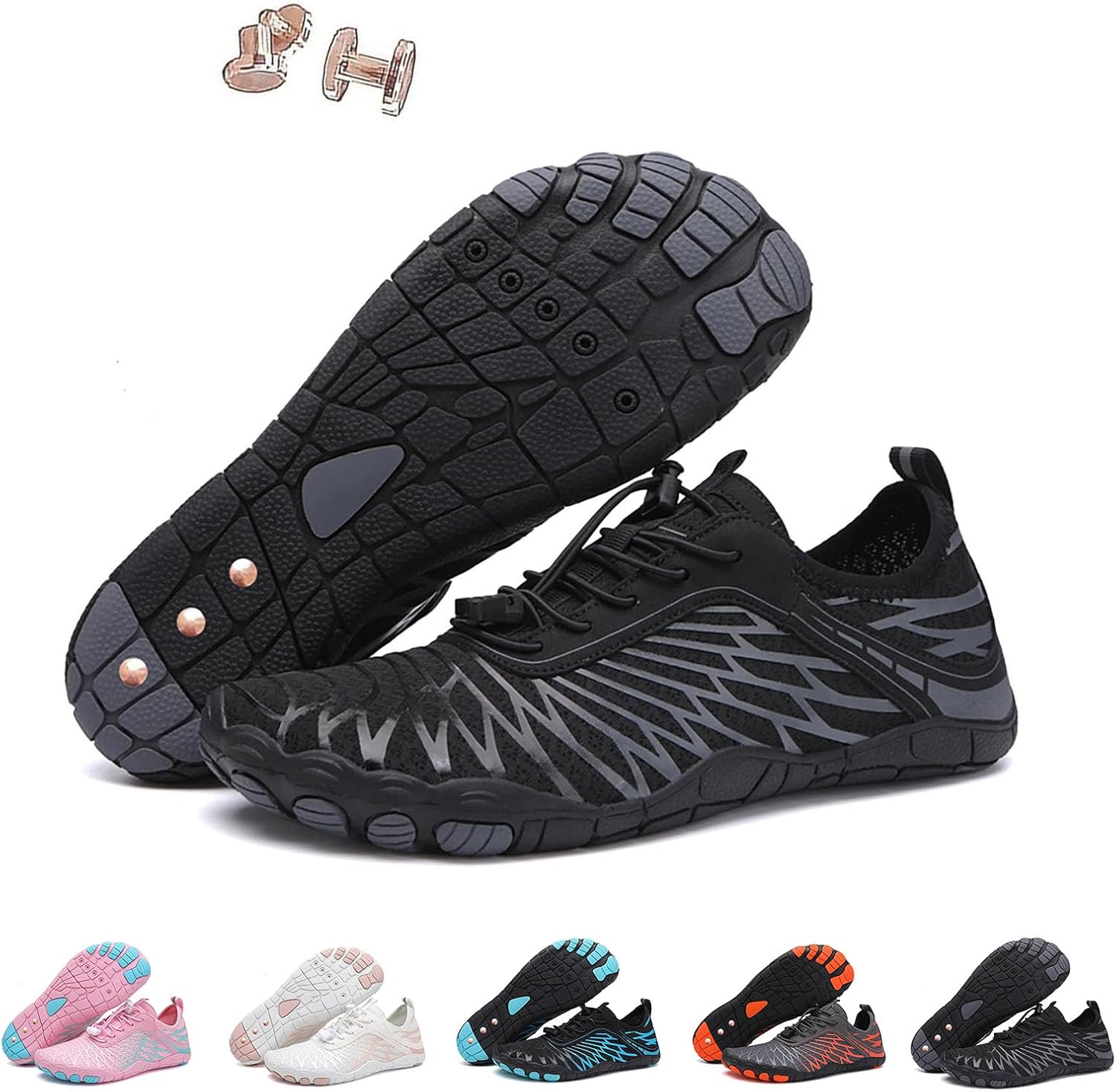 Заземляющие кроссовки с медью для женщин и мужчин, водонепроницаемые, для трейл-раннинга, здоровые и нескользящие, с легким надеванием, минималистичная спортивная обувь Generic, черный
Заземляющие кроссовки с медью для женщин и мужчин, водонепроницаемые, для трейл-раннинга, здоровые и нескользящие, с легким надеванием, минималистичная спортивная обувь Generic, черный