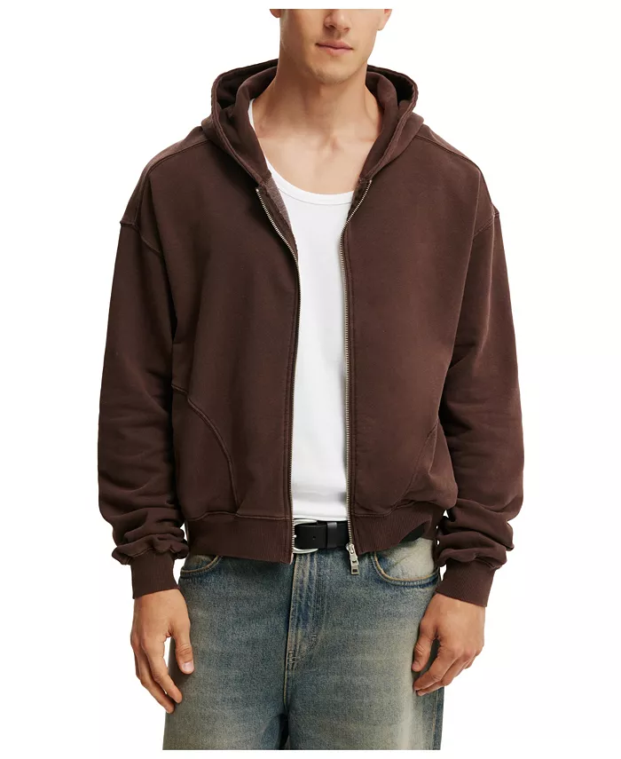 Мужская укороченная толстовка на молнии COTTON ON, коричневый
Мужская укороченная толстовка на молнии COTTON ON, коричневый