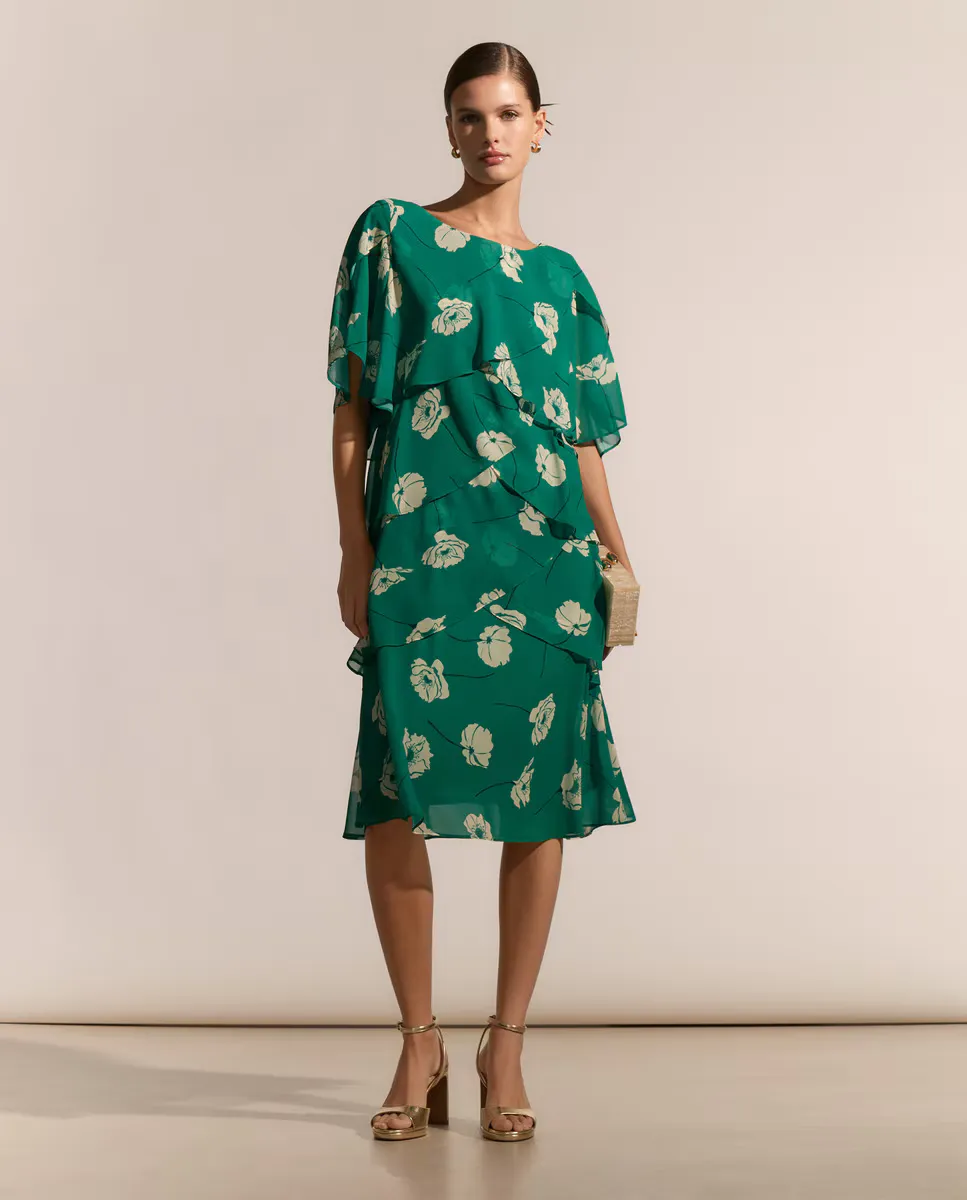 Короткое многослойное платье с короткими рукавами Woman Fiesta El Corte Inglés, зеленый
Короткое многослойное платье с короткими рукавами Woman Fiesta El Corte Inglés, зеленый